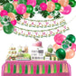 90PCS Girls Dinosaur Party Favor Decorations Dinosaur Birthday Banner Balloons Garland | momhomedecor