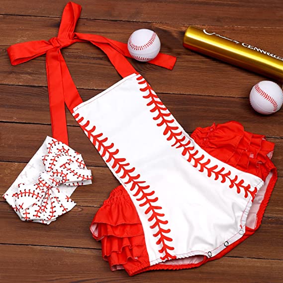 Baby Girl Baseball Outfit 1st Birthday Girls – momhomedecor
