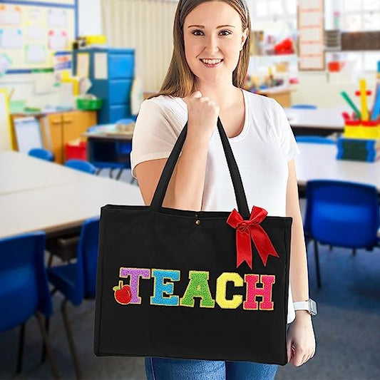 Teacher Appreciation Gift Tote Bag Women Cool Canvas Pocket | momhomedecor
