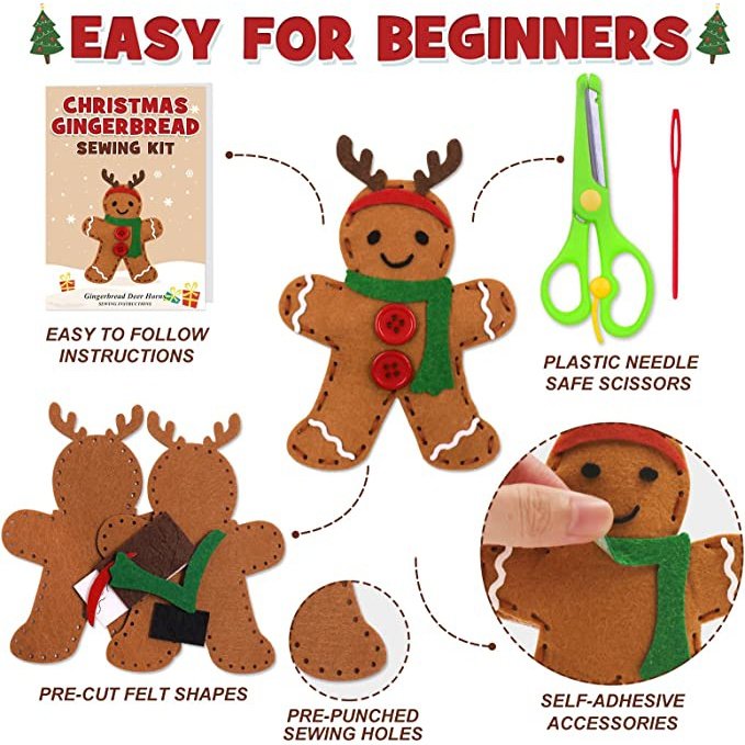 Christmas Gingerbread Sewing Toys Gingerbread | momhomedecor