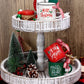 Christmas Mini Coffee Mug Merry & Bright Gift for Love Set of 3 | momhomedecor
