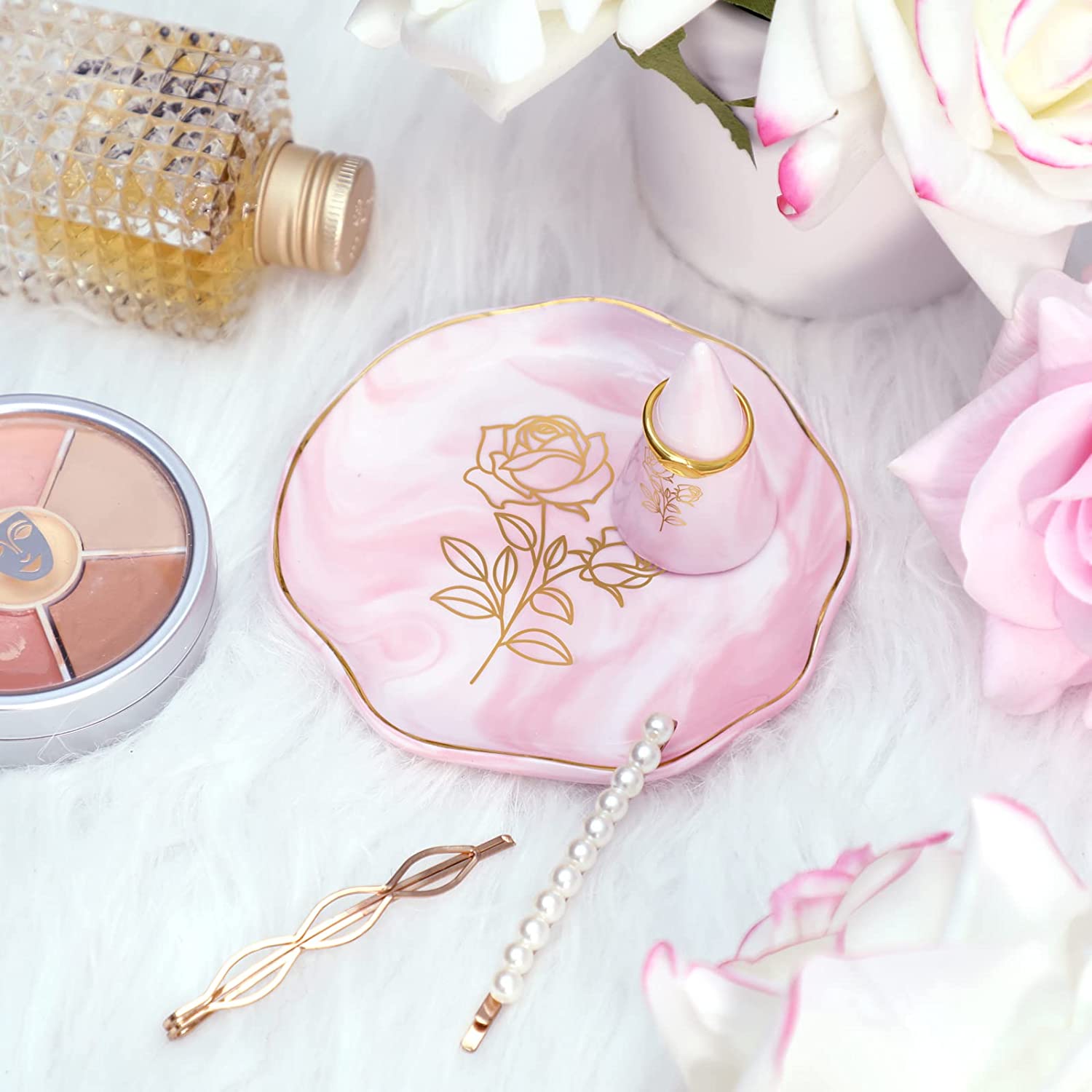 Rose of The Valley Jewelry Trays | momhomedecor