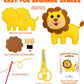 Safari Jungle Animals Sewing Craft Kit DIY Kids Craft Set of 14 | momhomedecor