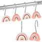 12PCS Boho Rainbow Decorative Shower Curtain Hooks 1-1/2 inches | momhomedecor