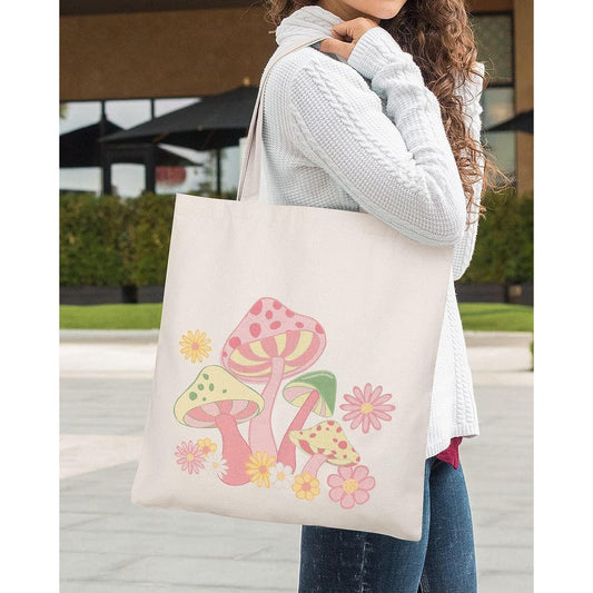 3 Pieces Canvas Tote Bag Shopping Bags Y2K Aesthetic Shoulder Bags | momhomedecor