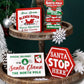 4 Pieces Christmas Tiered Tray Decor Wooden Block Signs | momhomedecor