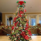 Christmas Elf Tree Topper Red Hat momhomedecor