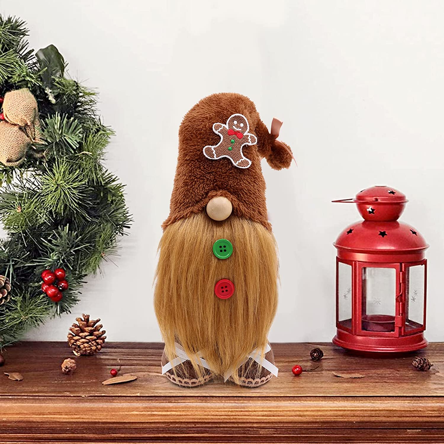 Christmas Gnomes Tiered Tray Gingerbread Decor momhomedecor