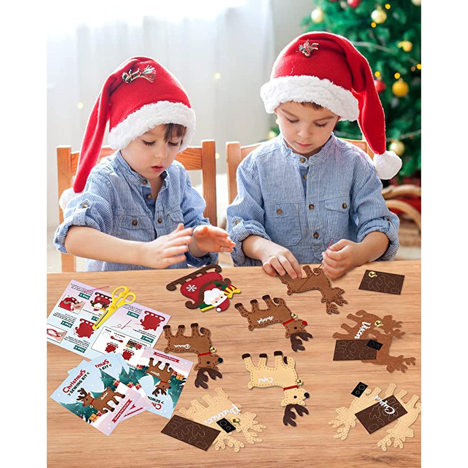 Christmas Sewing Craft Kit Christmas Felt Ornaments momhomedecor