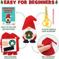 Christmas Sewing Craft Kit Christmas Gnomes Felt Ornaments momhomedecor