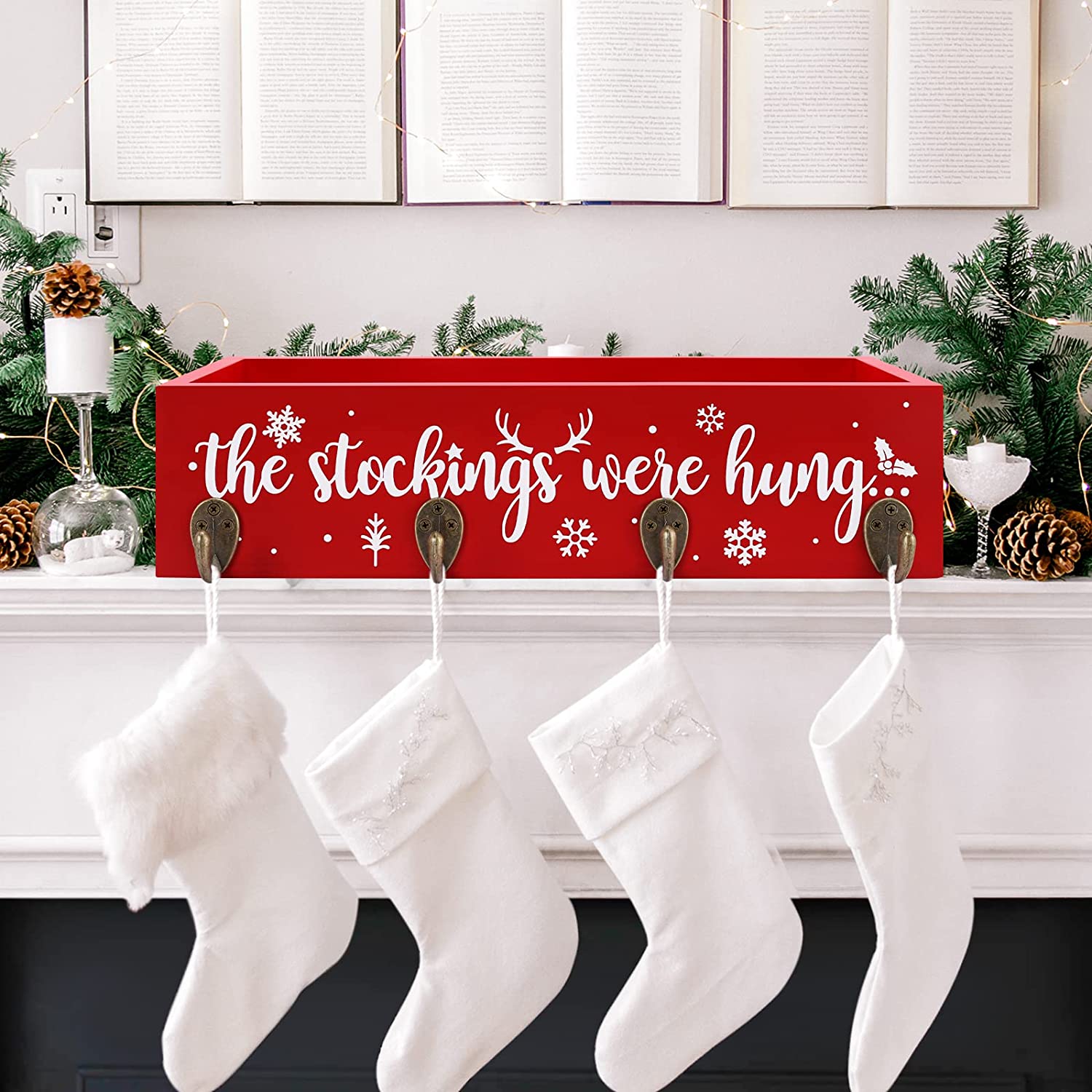 Christmas Stocking Holder Box | momhomedecor