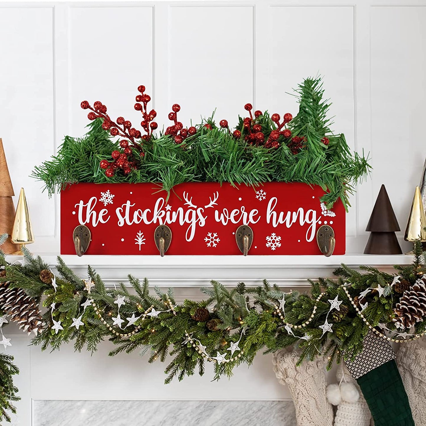 Christmas Stocking Holder Box | momhomedecor