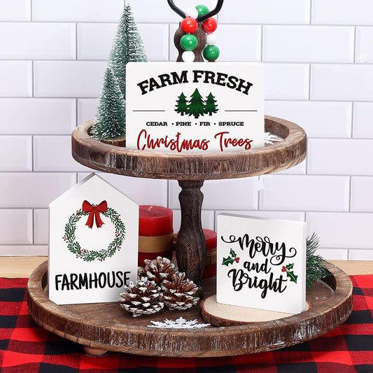 Christmas Tree Farm Decor Seasonal Holiday 3D Wood Sign | momhomedecor
