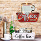 Coffee Bar Box Coffee Station Wooden Holder | momhomedecor