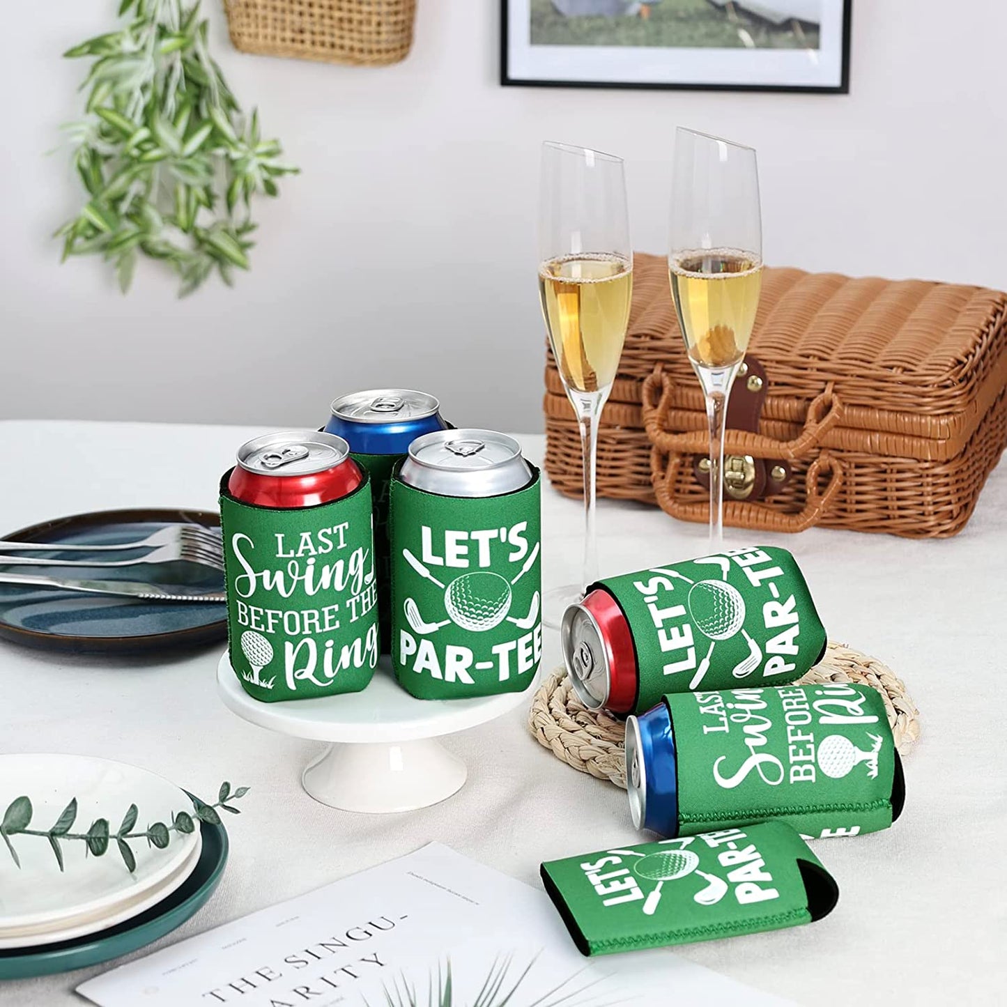 Golf Beer Can Cooler, Bachelor Party Can Sleeves | momhomedecor