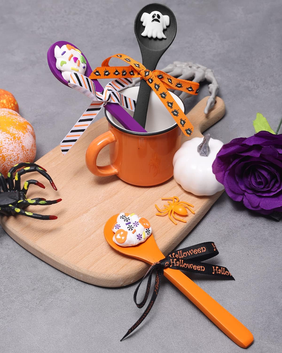 Halloween Spoon Decor Halloween Tiered Tray Decorations Set of 3 momhomedecor