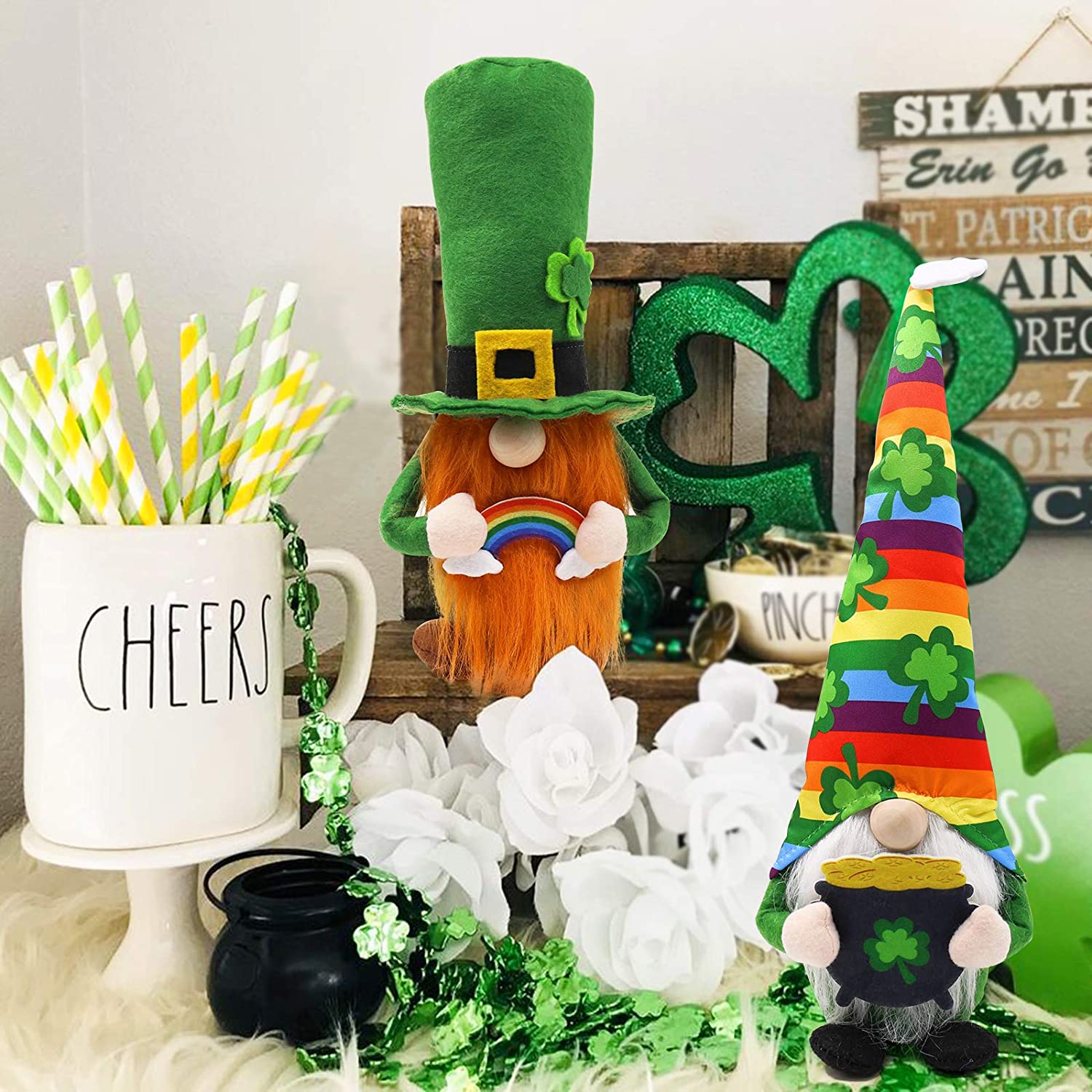 St. Patrick's Day Gnomes momhomedecor