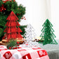 Standing 3D Christmas Tree Set of 3 Merry Christmas Wooden Sign | momhomedecor